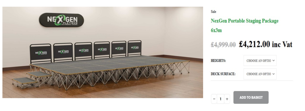 Order Nexgen Portable Stage Systems